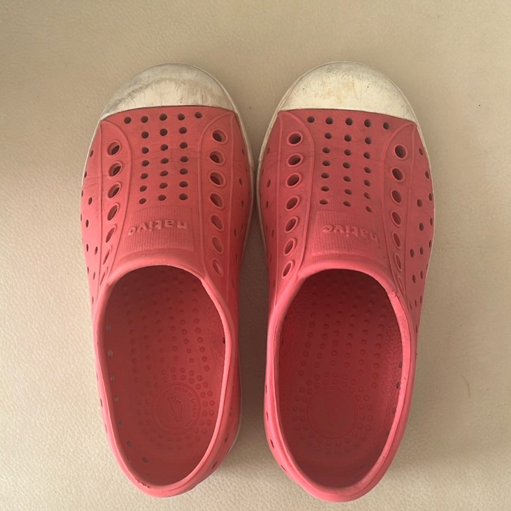 Hot pink Toddler Native Shoes - Size 9